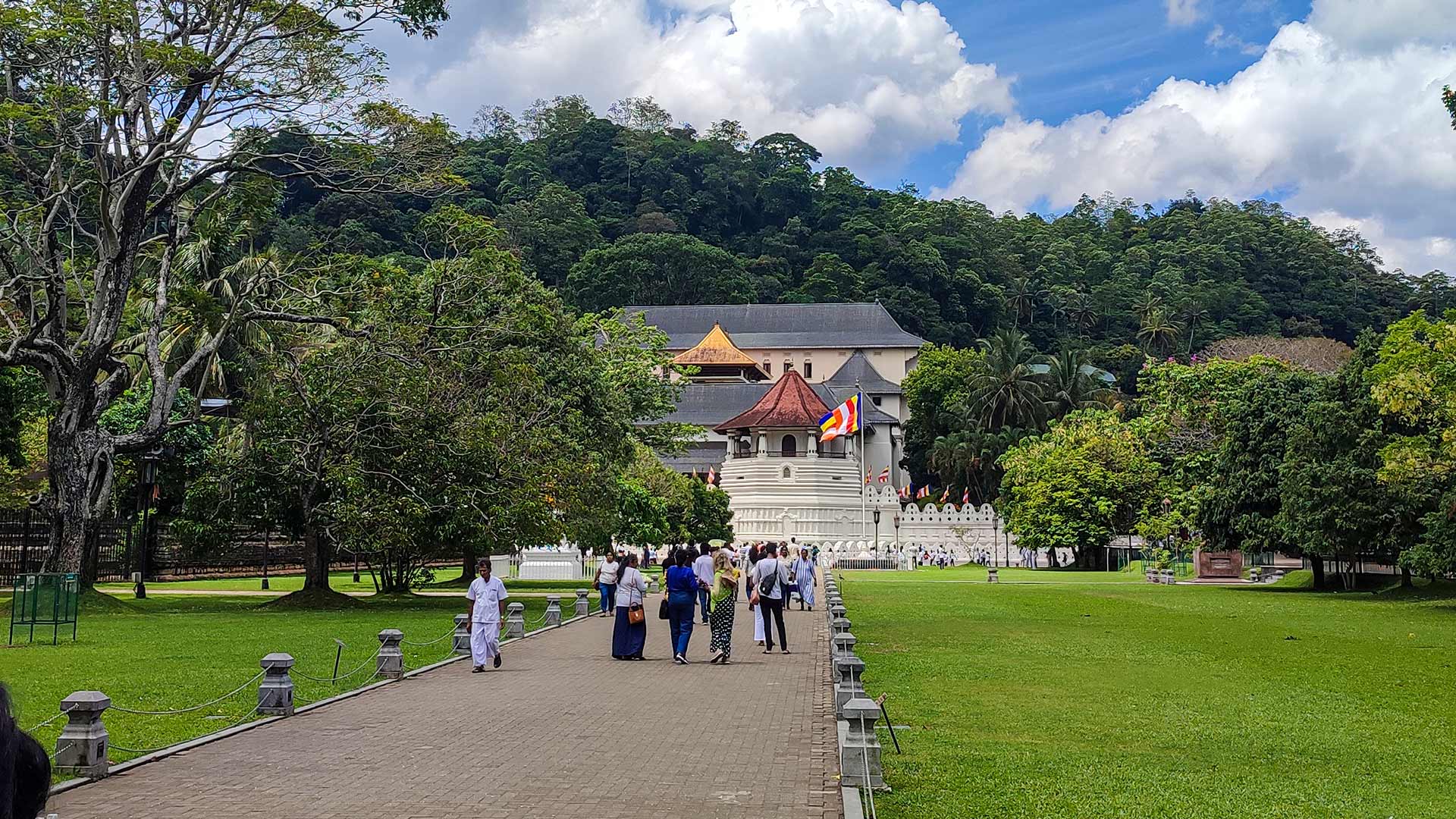 Temple of the Sacred Tooth Relic in Kandy, Sri Lanka