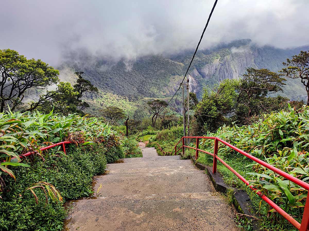 Descent from Adam's Peak summit