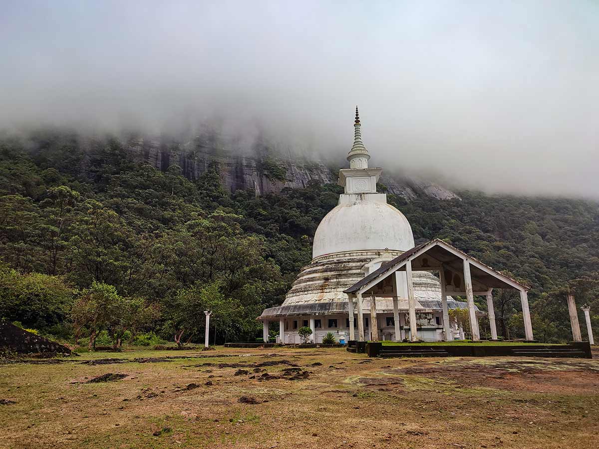Steep Mahagiridamba steps on Adam's Peak