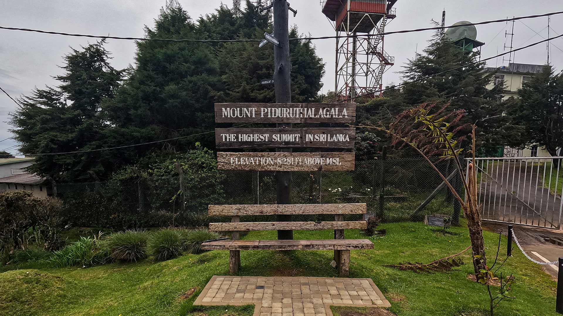 Pidurutalagala summit viewpoint above Nuwara Eliya, Sri Lanka's highest mountain